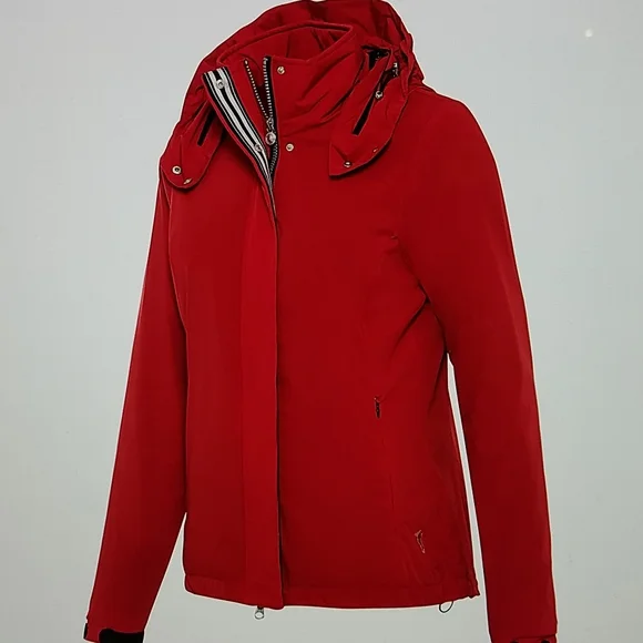 LADIES GOLFINO VERSATILE RED JACKET SIZE 10 - Picture 2 of 16